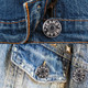 17mm Silver 'Jean Wear' Instant Fit Replacement Buttons